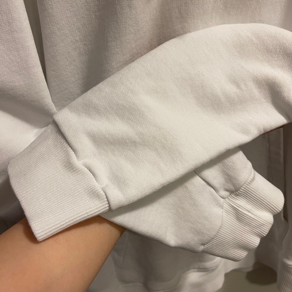 Saint Laurent cotton logo hoodie white mens size medium - Picture 5 of 8